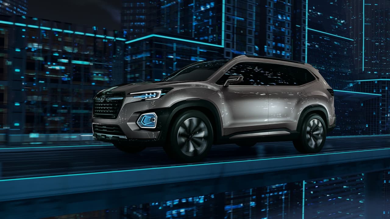 Con la nueva 
<b>Subaru Viziv-7 Concept</b>, la marca japonesa vuelve al 
<b>segmento de los SUV</b> de 
<b>siete asientos</b>, una característica distintiva de su nombre.