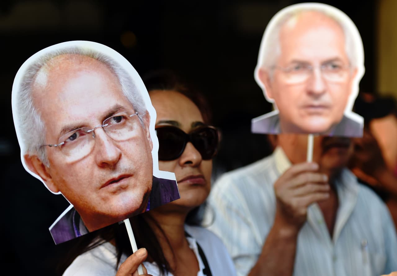 Antonio Ledezma fue acusado de conspirar contra el gobierno. Ahora cumple arresto domiciliario.