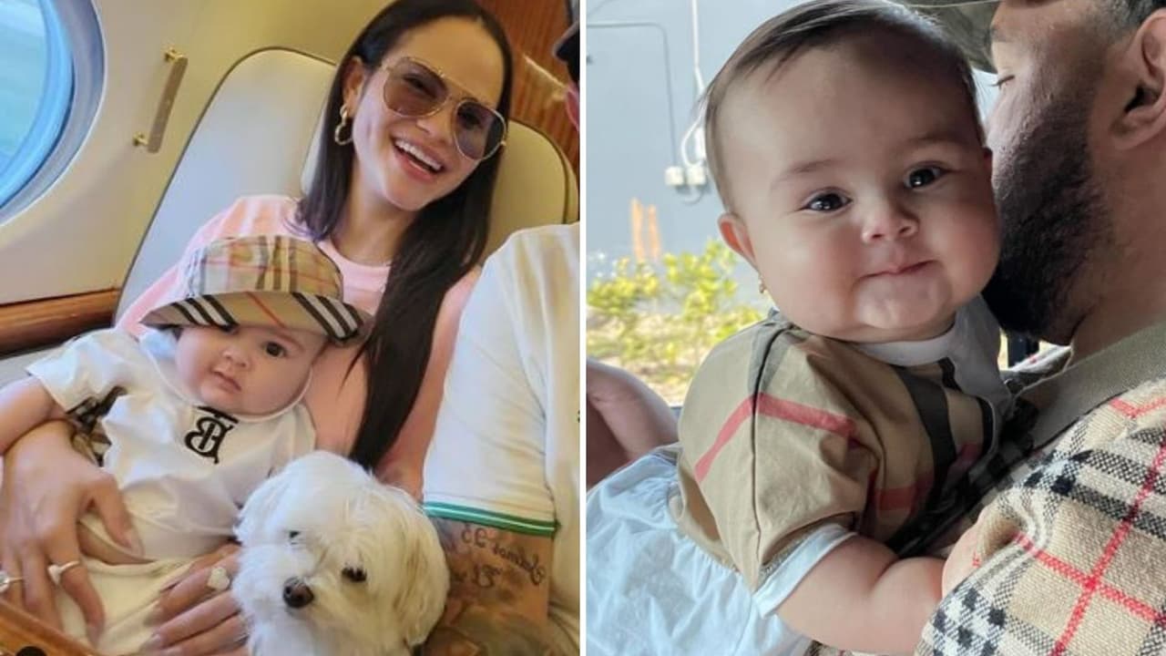 Vida Isabelle vistiendo prendas Burberry