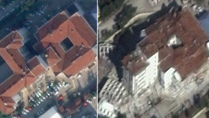 Imágenes satelitales del antes y después del terremoto en Turquía