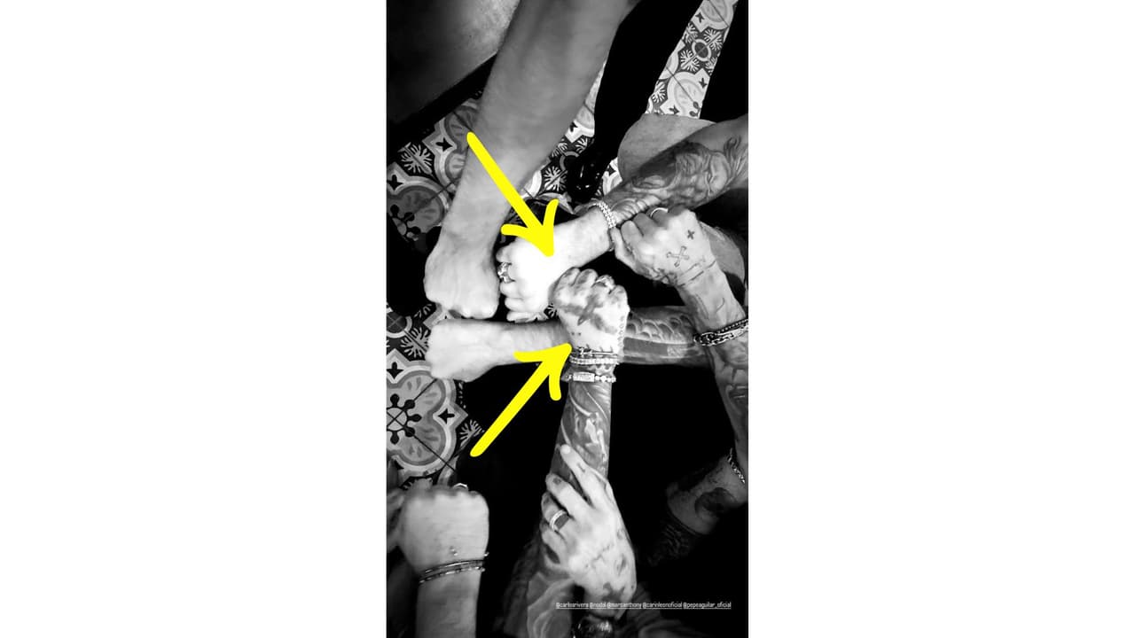 Nodal y Carin León conviviendo juntos después de los Latin Grammy.