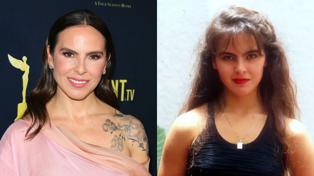 Así se veía Kate del Castillo en sus primeras telenovelas