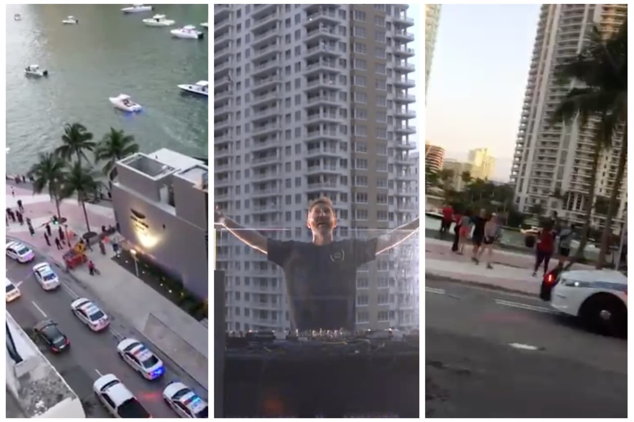 Concierto de David Guetta atrae a las calles a residentes de Miami, a pesar del coronavirus