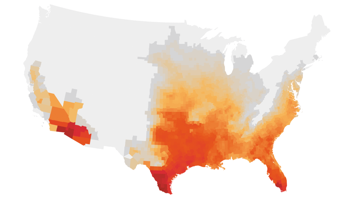 Interactivo: los días a 100°F serán comunes en todo EEUU y los hispanos sufrirán más el calor extremo