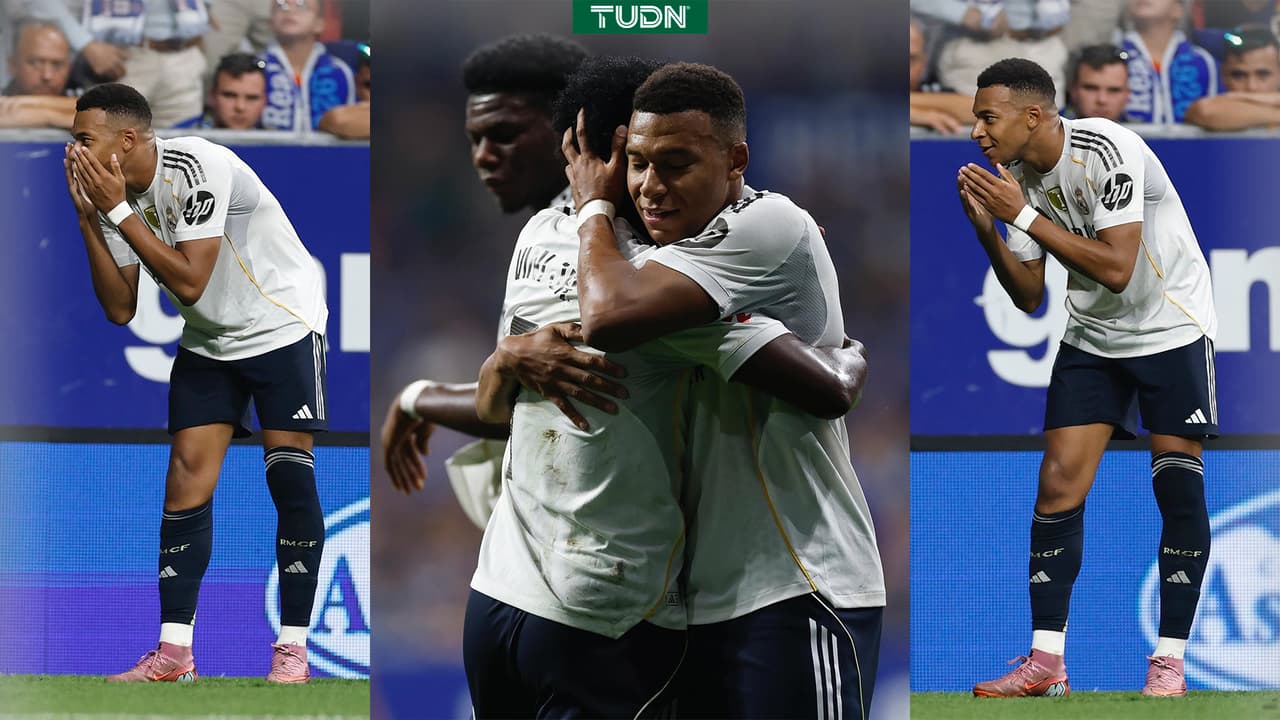 Real Madrid, con goles de Mbappé y Vini Jr., vence al Oviedo en LaLiga