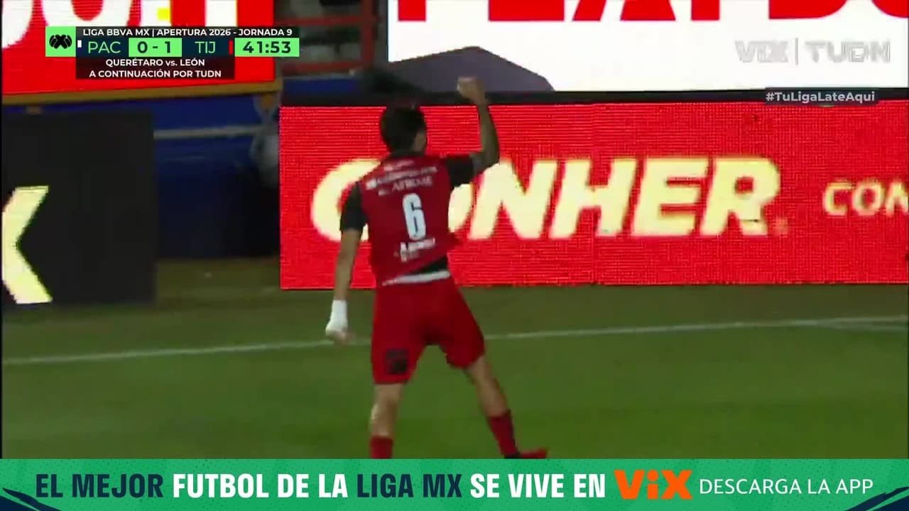 ¡Golazo de Tijuana! Lo colocó como con la mano, Jesús Gómez