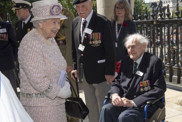 Su alteza real en la conmemoración 70 del Día VJ (Victoria sobre Japón).