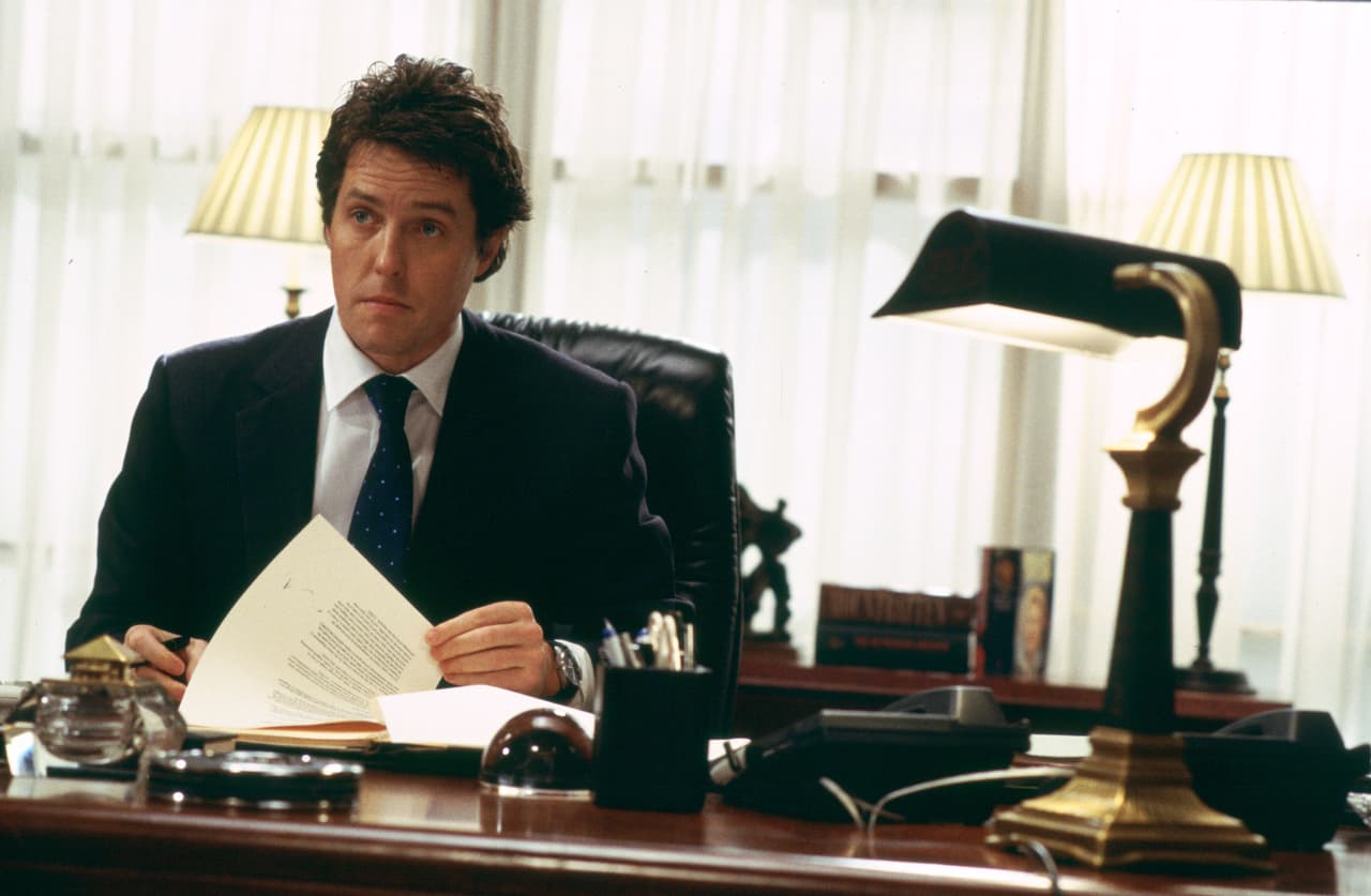 Hugh Grant en la película 'Love Actually'