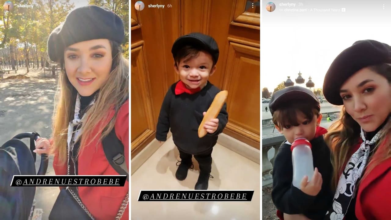 Sherlyn y su hijo André