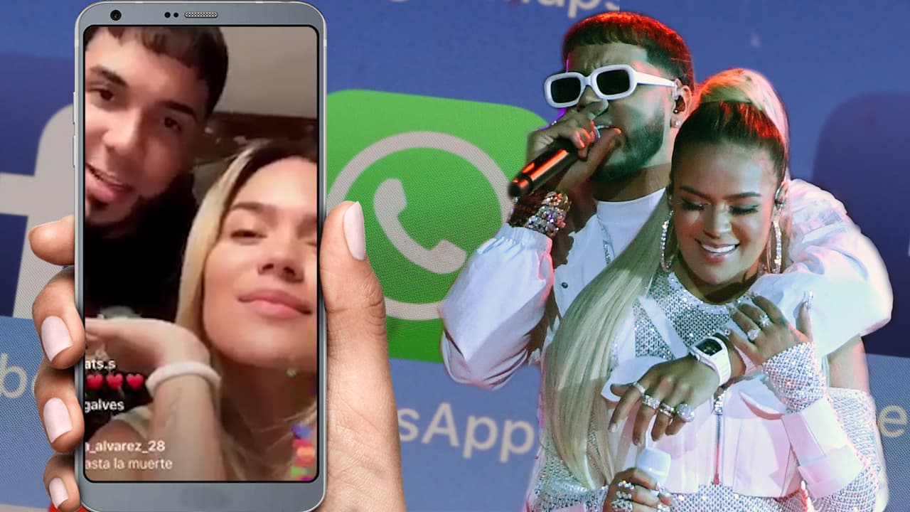 Karol G bloqueó y le terminó por WhatsApp a Anuel AA al inicio de la relación