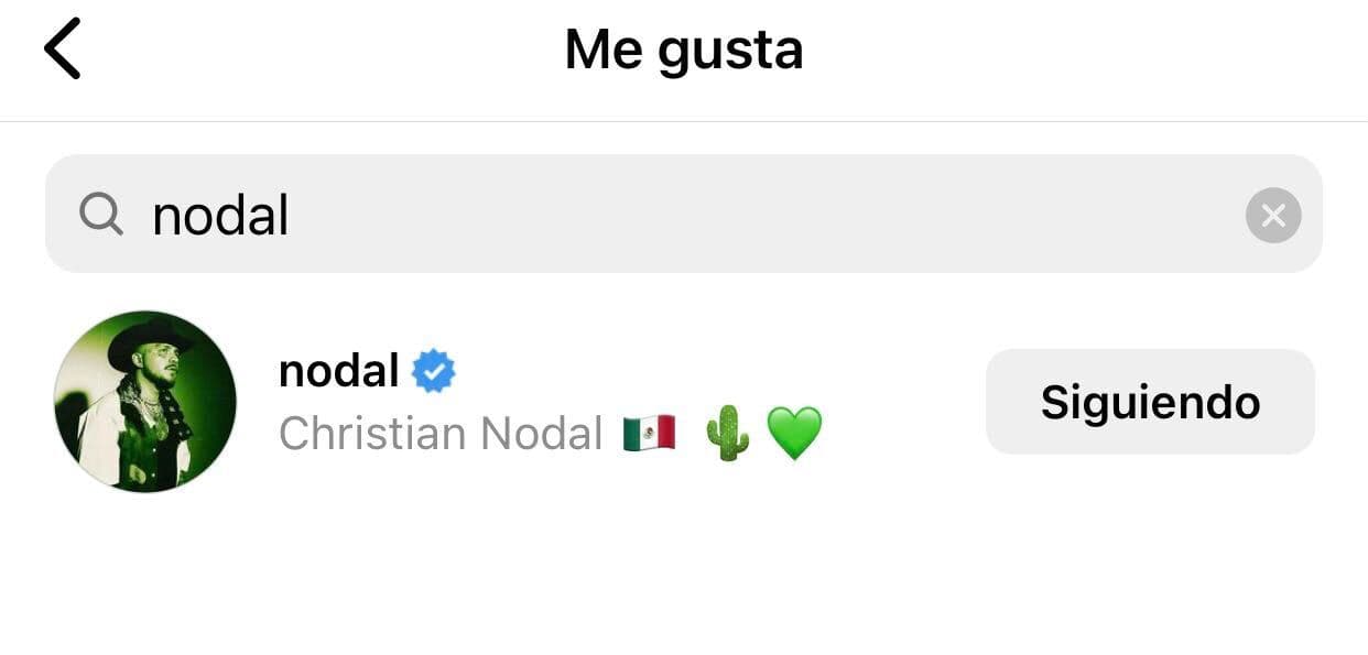 Aunque no escribió ningún comentario, el intérprete de 'Botella tras botella' le dio 'me gusta' a las fotos.