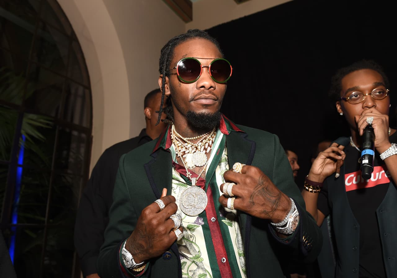 Offset of Migos Shows Off $100,000 Raindrop Chain