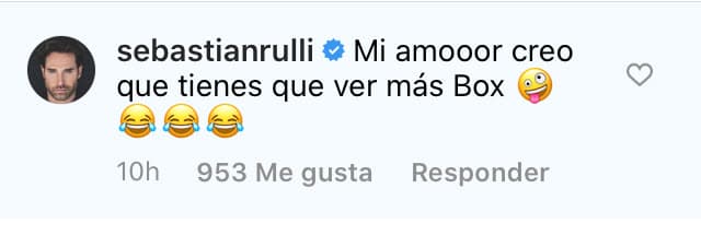 "Mi amor, creo que 
<b>tienes que ver más box</b>", le sugirió. 
<br>