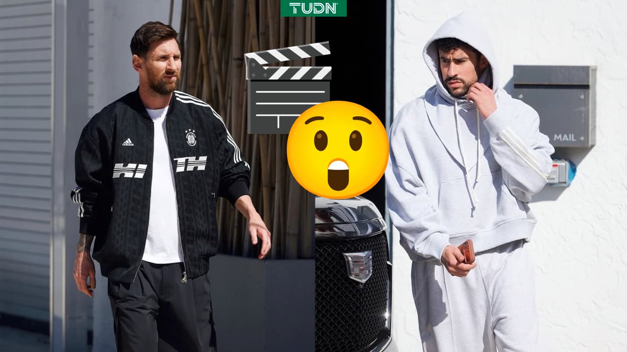 Captan a Messi y Bad Bunny filmando un proyecto 'secreto'