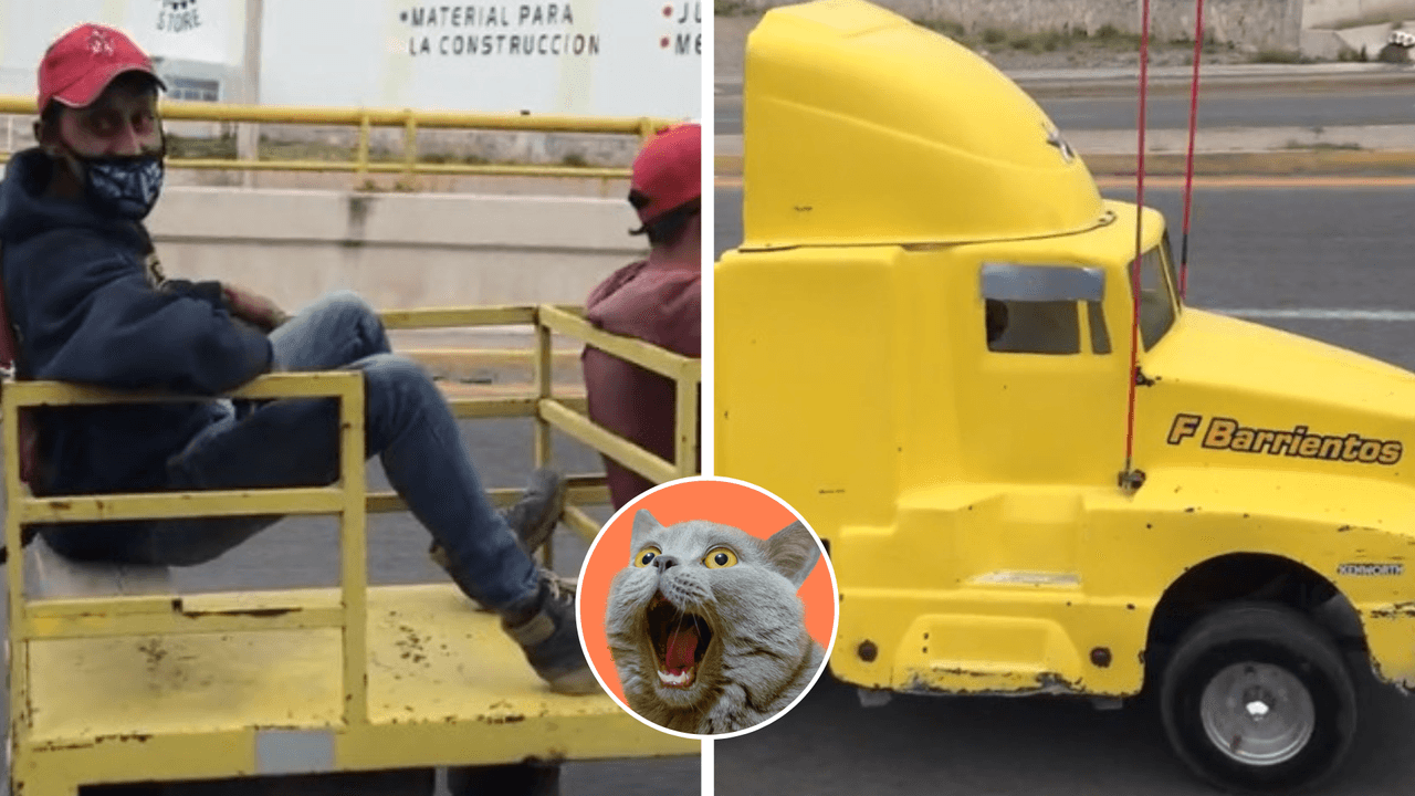 Captan un curioso mini tráiler en la carretera y el divertido momento causa furor en TikTok