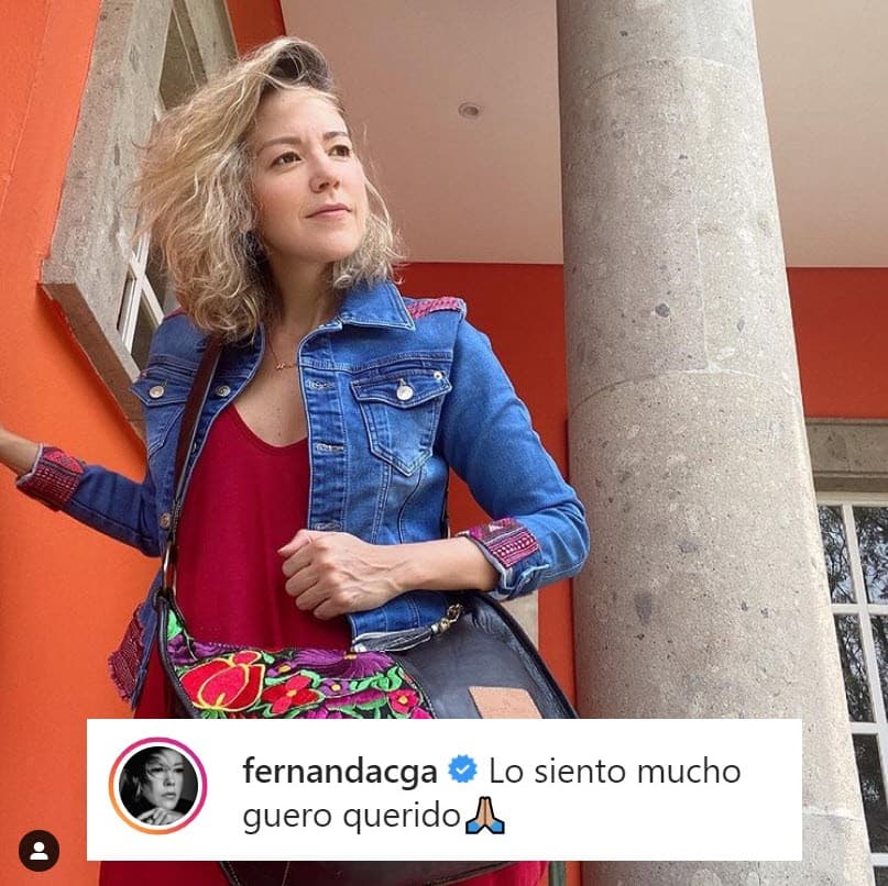 <b>Fernanda Castillo</b> también le dedicó palabras de aliento.
<br>
