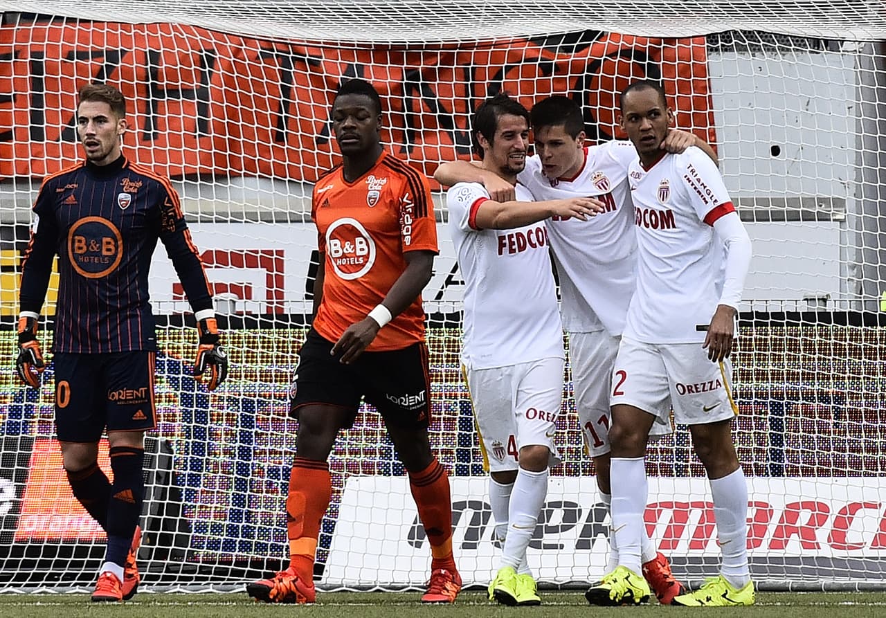 Mónaco vence de visita al Lorient y son segundos en la Ligue 1