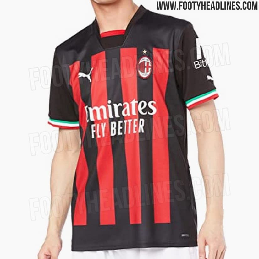 Ésta sería la nueva camiseta del AC Milan.