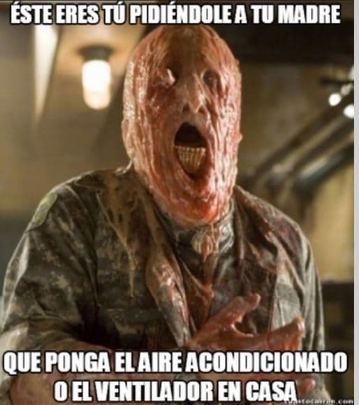 Ante la ola de calor que afecta a la Isla, los usuarios de redes sociales se han puesto creativos creando memes que según ellos, simulan la situación que viven.