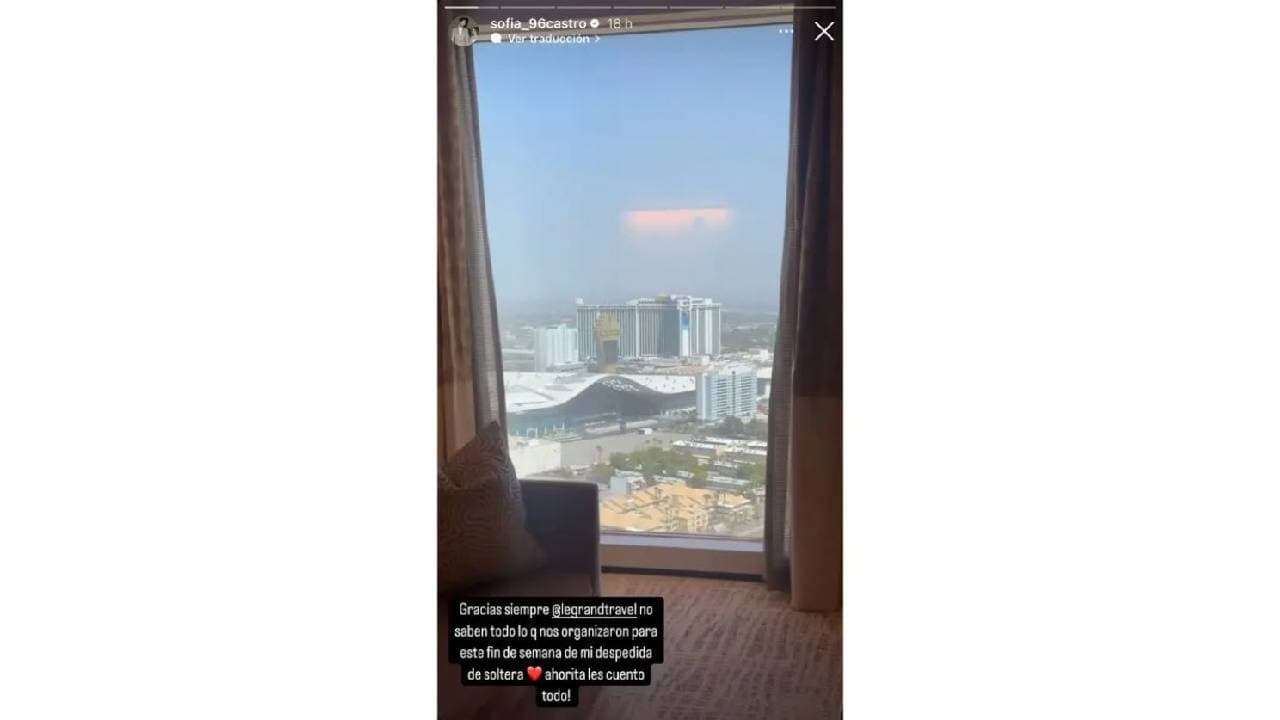 Sofía Castro celebró su última despedida de soltera en Las Vegas.