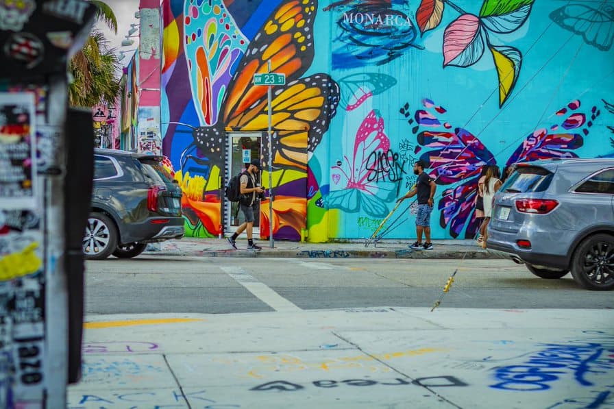 Wynwood está ubicado al norte del Downtown de Miami y al sur de Little Haiti.