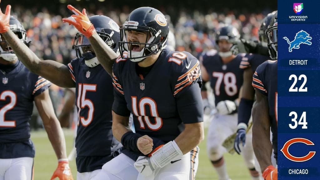 <b>Detroit 22-34 Chicago</b>. Mitchell Trubisky se lució con tres pases de TD aprovechándose de unos Lions que despertaron muy tarde en el partido y aunque le pusieron emoción, ya estaba echada la suerte.