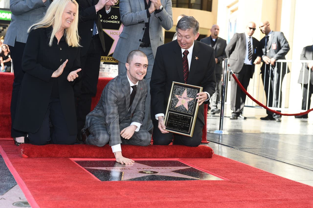 El británico estuvo acompañado de directores como Chris Columbus, quien dirigió las primeras dos cintas.