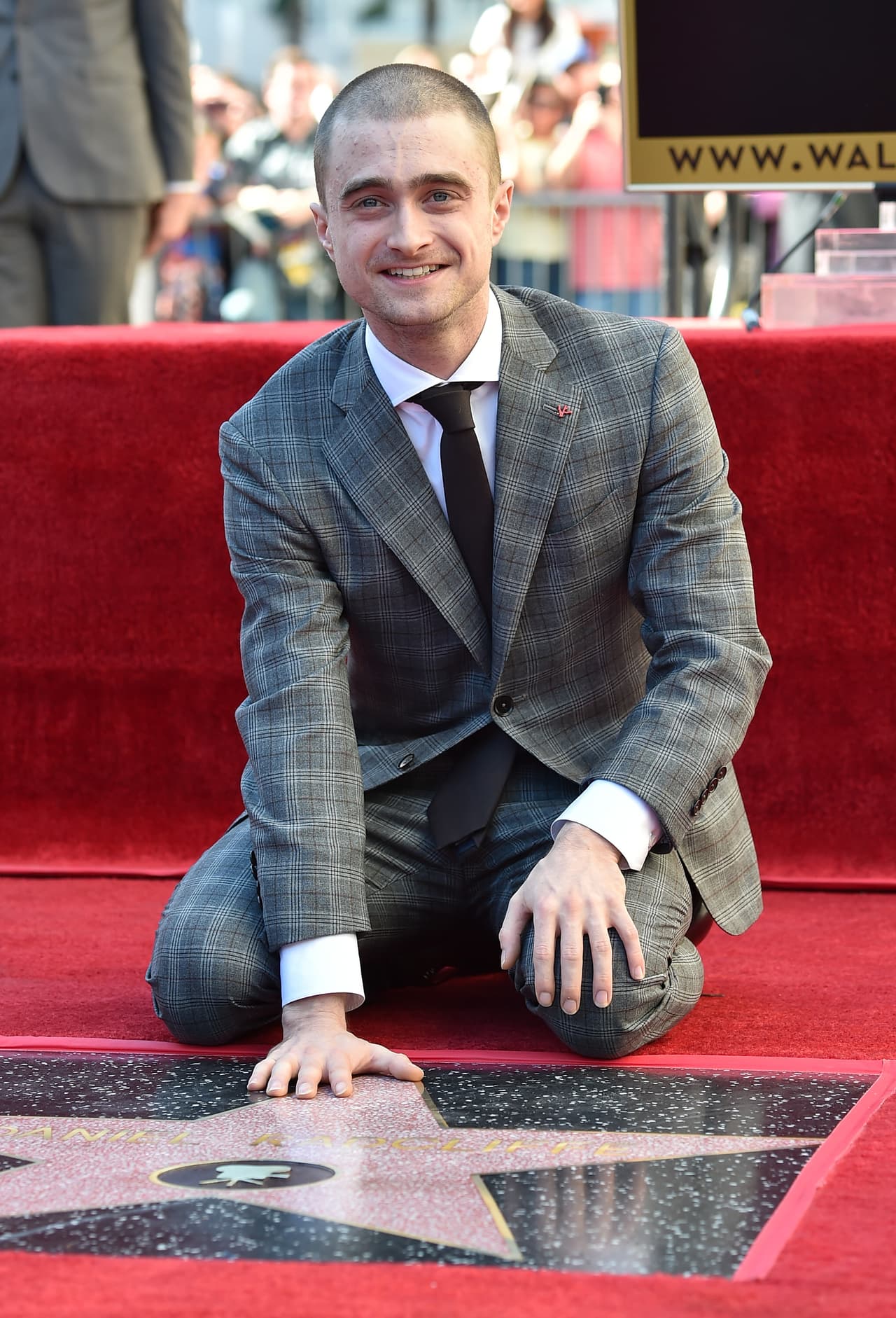 Posó feliz ante la prensa internacional.