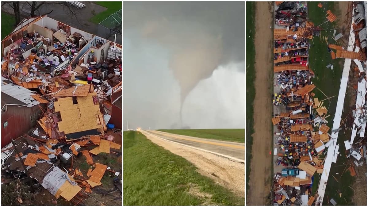 “Oh, Dios mío”: posibles tornados golpean Illinois y dejan daños en pueblo al noroeste de Chicago