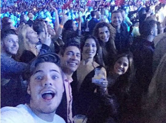 ¡Disfrutando en familia! Se fueron al concierto de Ricky Martin. (24 de octubre)