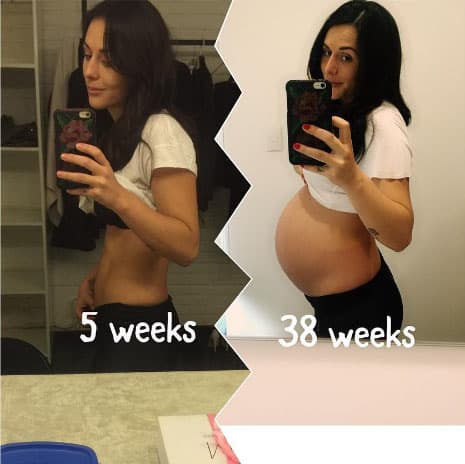 Durante 9 meses la actriz documentó su embarazo y mostró con orgullo su pancita.