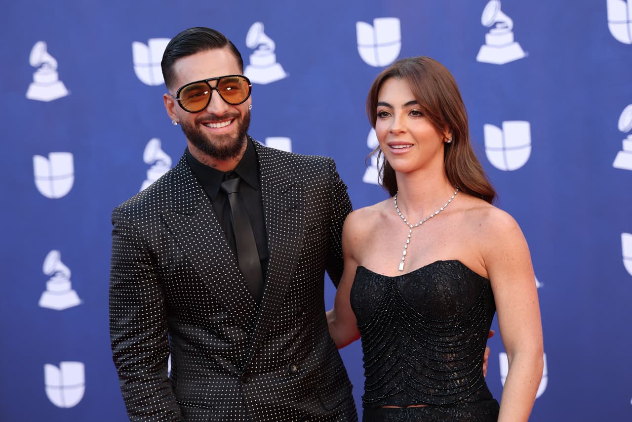 <b>Maluma y Susana Gómez</b> llegaron muy sonrientes.