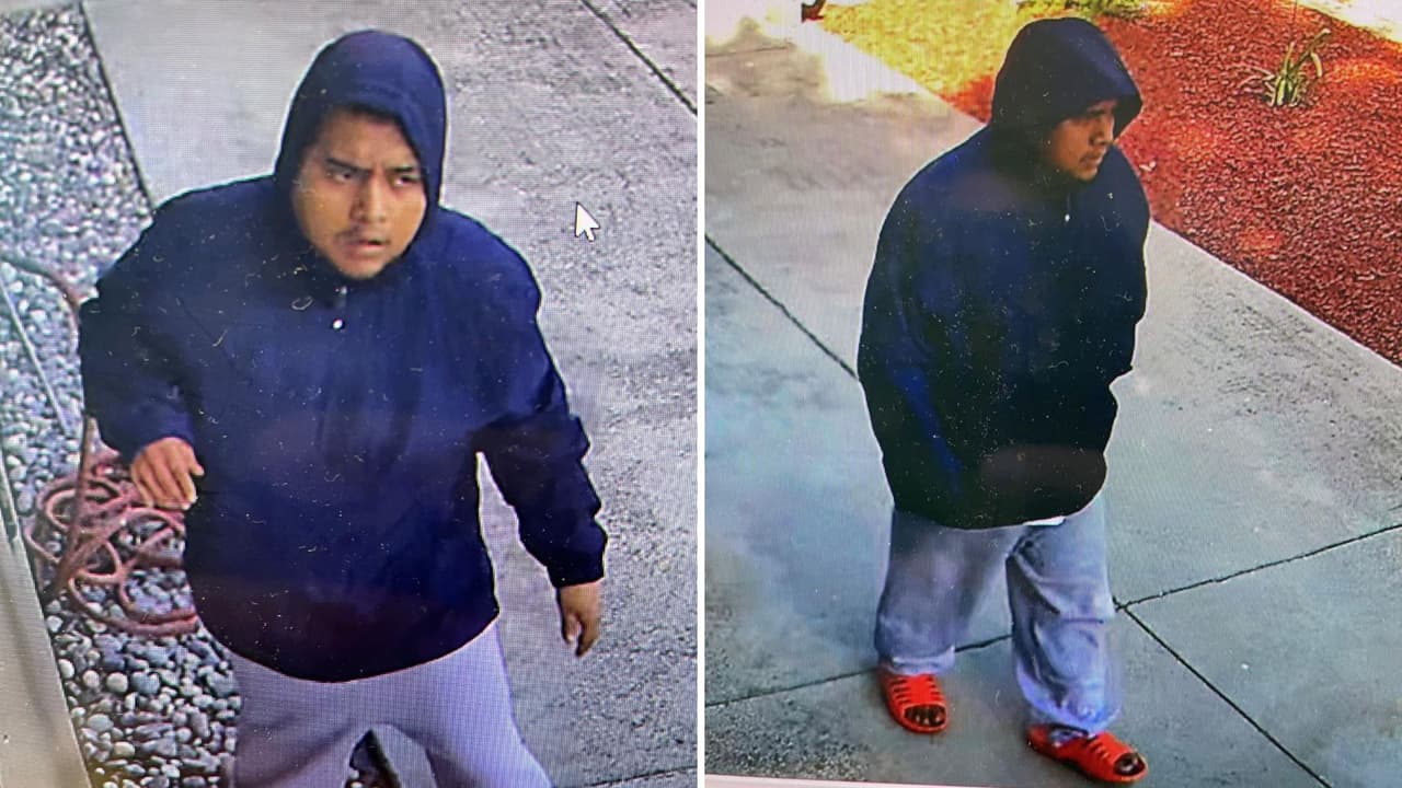 Buscan a sospechoso de robo en Milpitas: chanclas naranjas clave en identificación