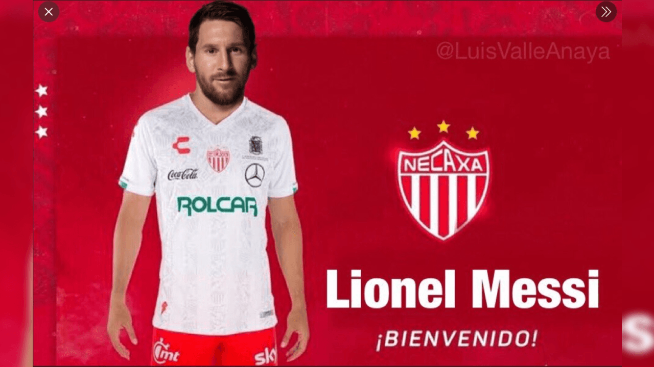 Messi en los Rayos del Necaxa