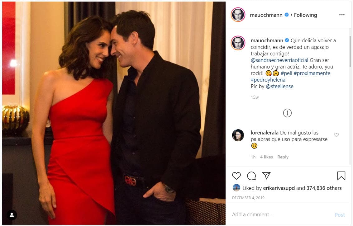 En el mensaje también explica que la fotografía que causó la polémica es "
<b><a href="https://www.univision.com/famosos/asi-aislinn-derbez-y-sandra-echeverria-desmienten-en-las-redes-que-sean-rivales-fotos">de una película</a></b> que estrenáremos éste año".
<br>