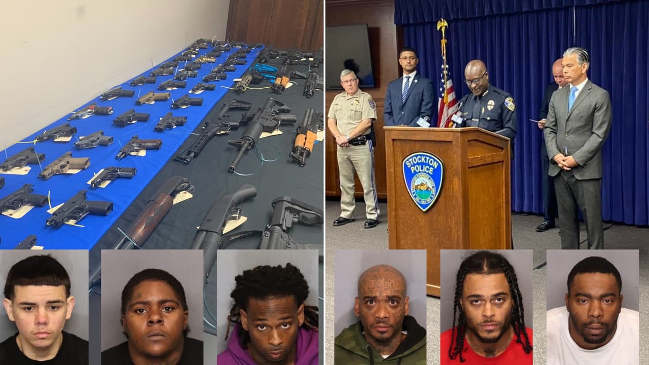 90 arrestados y 58 armas recuperadas en operativo contra pandillas en Stockton