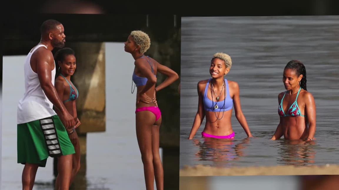 La familia Smith disfruta la playa en Hawái