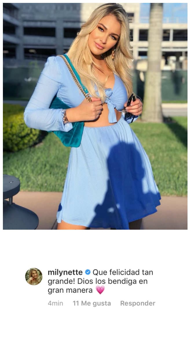 La recién coronada reina de Nuestra Belleza Latina envió benidiciones a Francisca.