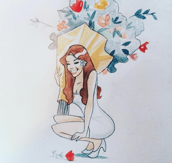 Y para recordar uno de sus personajes más emblemáticos, 'Rosalinda', uno de sus fanáticos le obsequió esta bonita imagen.