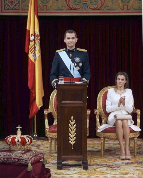 La proclamación de Felipe VI pudo estar llena de protocolos pero también los reyes tiene su lado humano.