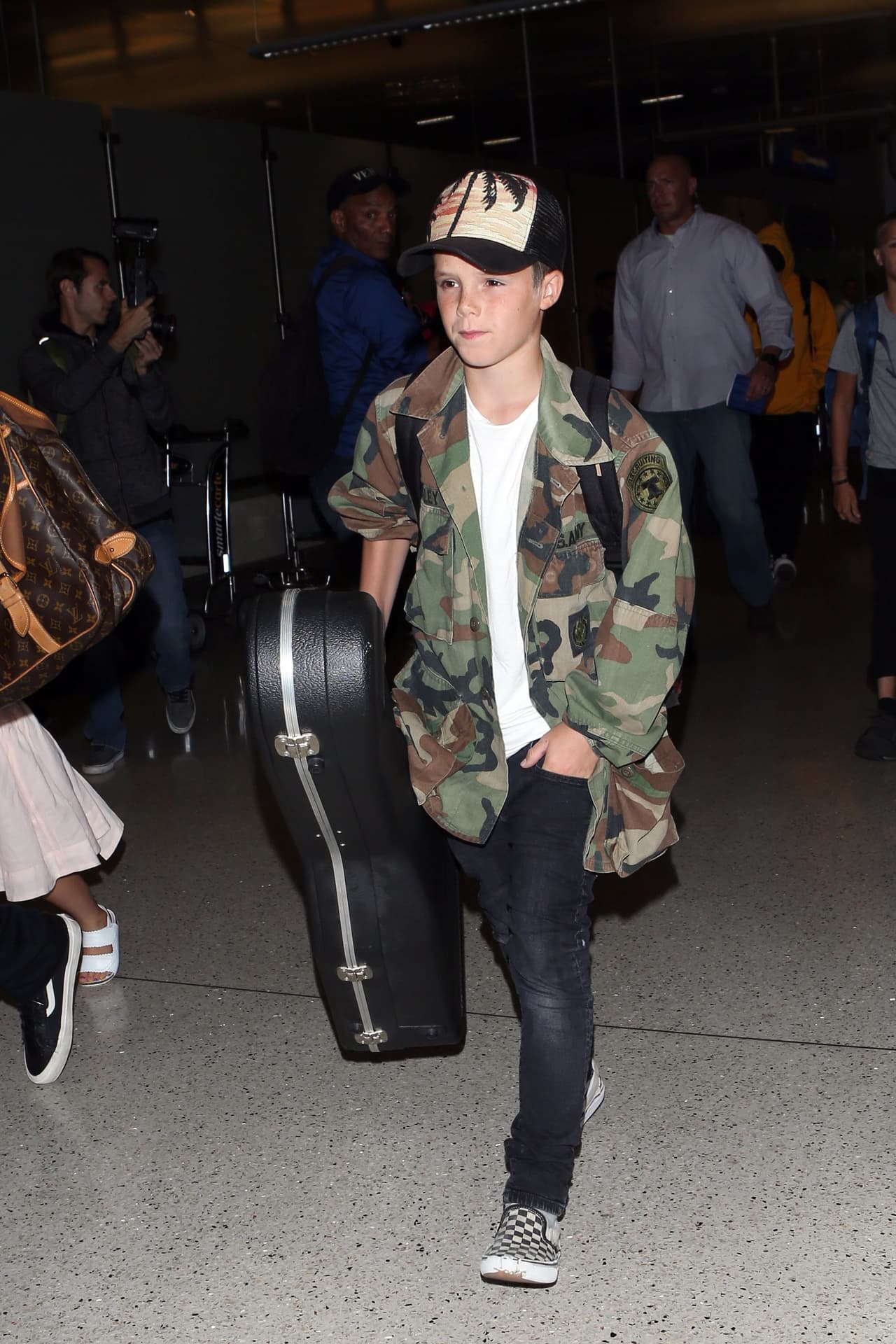 Además, Romeo es un fanático de las cámaras ya que desde peque posó como modelo para la marca Burrberry.