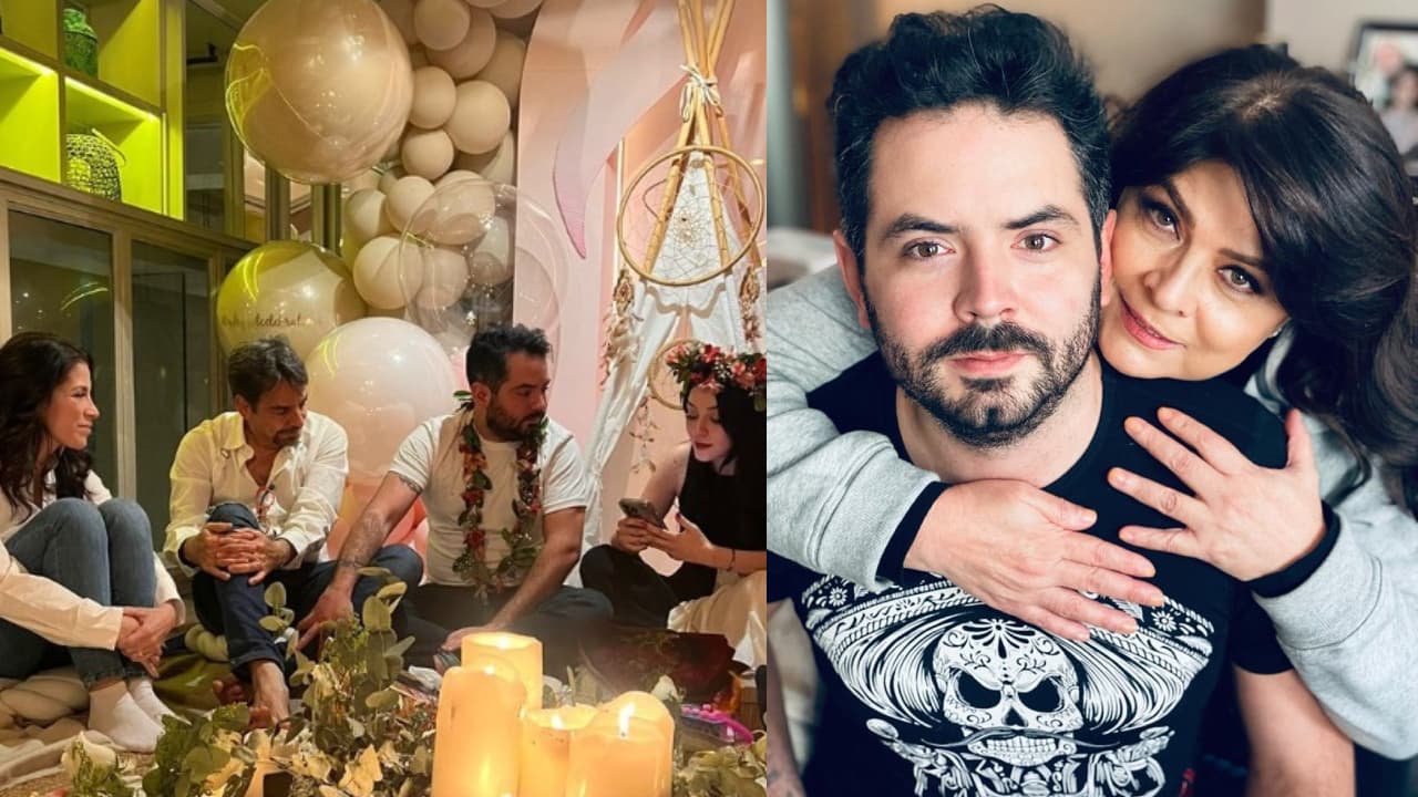 Entre lágrimas, José Eduardo y su novia celebran baby shower con los Derbez: ¿Victoria Ruffo asistió? 