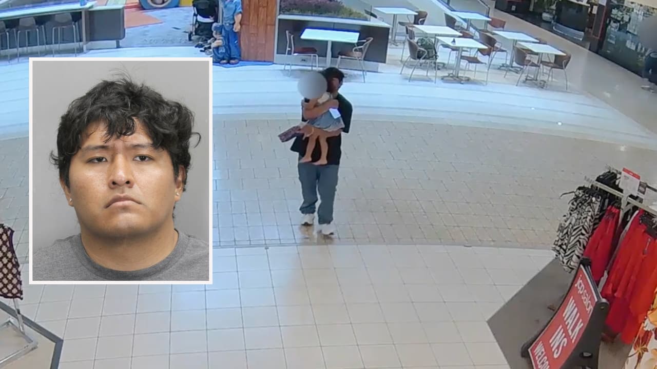 Video muestra intento de secuestro de niña en centro comercial de Virginia