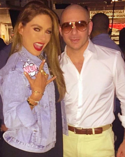 ¡No podía faltar la foto con nuestro querido Pitbull!