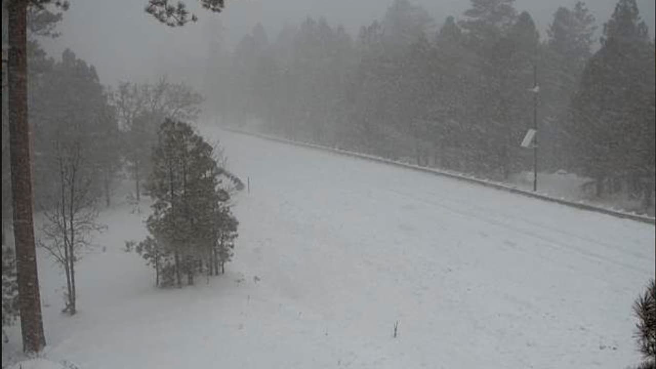 Se espera que la actividad de lluvia/nieve continué hasta las 8:00 p.m. de hoy. La mayor parte de la actividad permanecerá al este de la I-17 durante el resto de la tarde y se limitará a la región de White Mountain temprano esta noche.