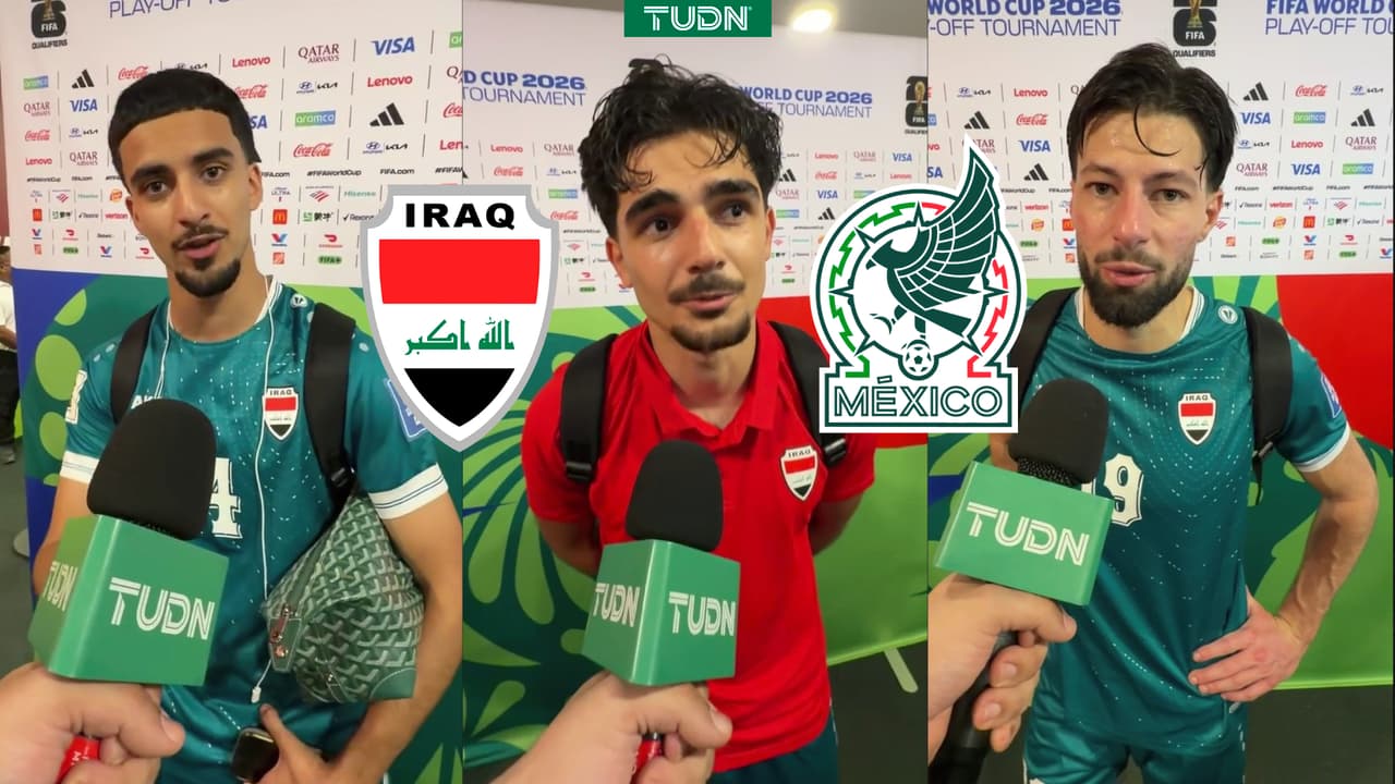 Jugadores de Irak agradecen a México tras clasificar al Mundial 2026