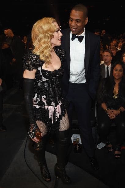 Jay no perdió la oportunidad de platicar un poco y ponerse al día con Madonna.