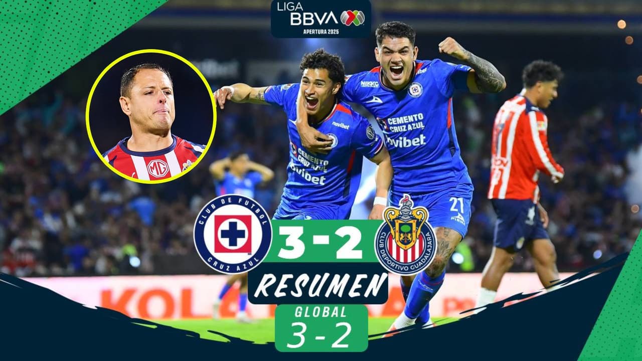 Resumen | Oso enorme de Chicharito y Chivas queda eliminado frente a Cruz Azul