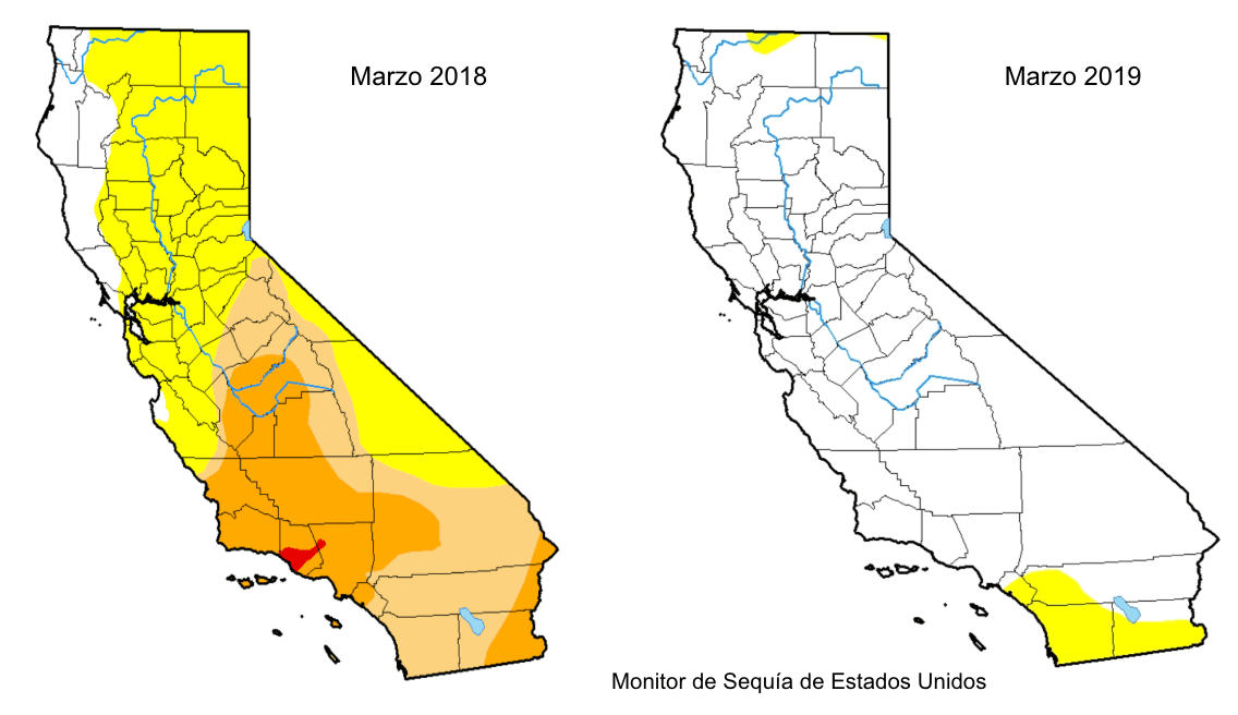 California está libre de sequía, pero hasta cuándo