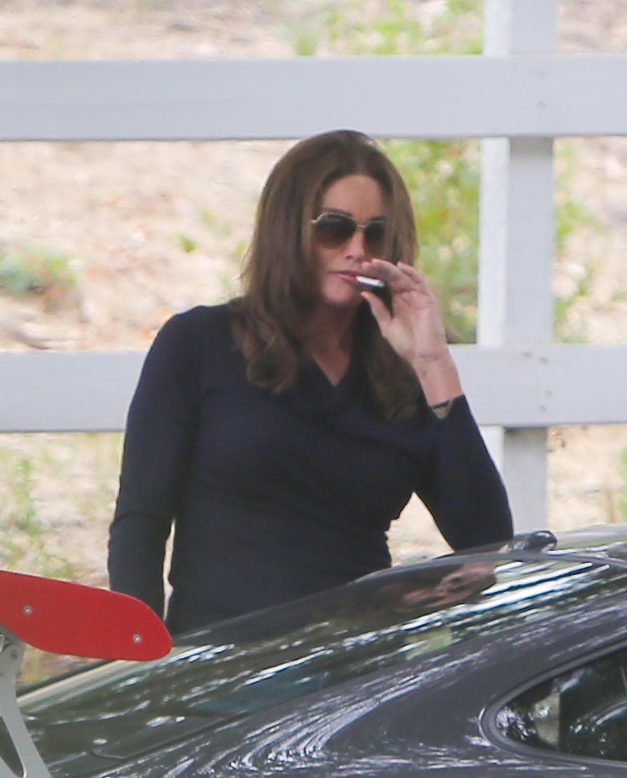 El cigarro es un vicio que Jenner no ha podido dejar.